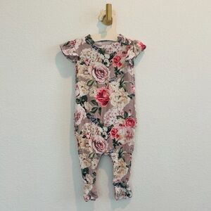 Posh Peanut Floral Baby Romper